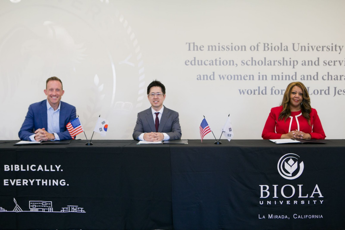 Juniper Christian School & Biola University, MOU 협약 체결